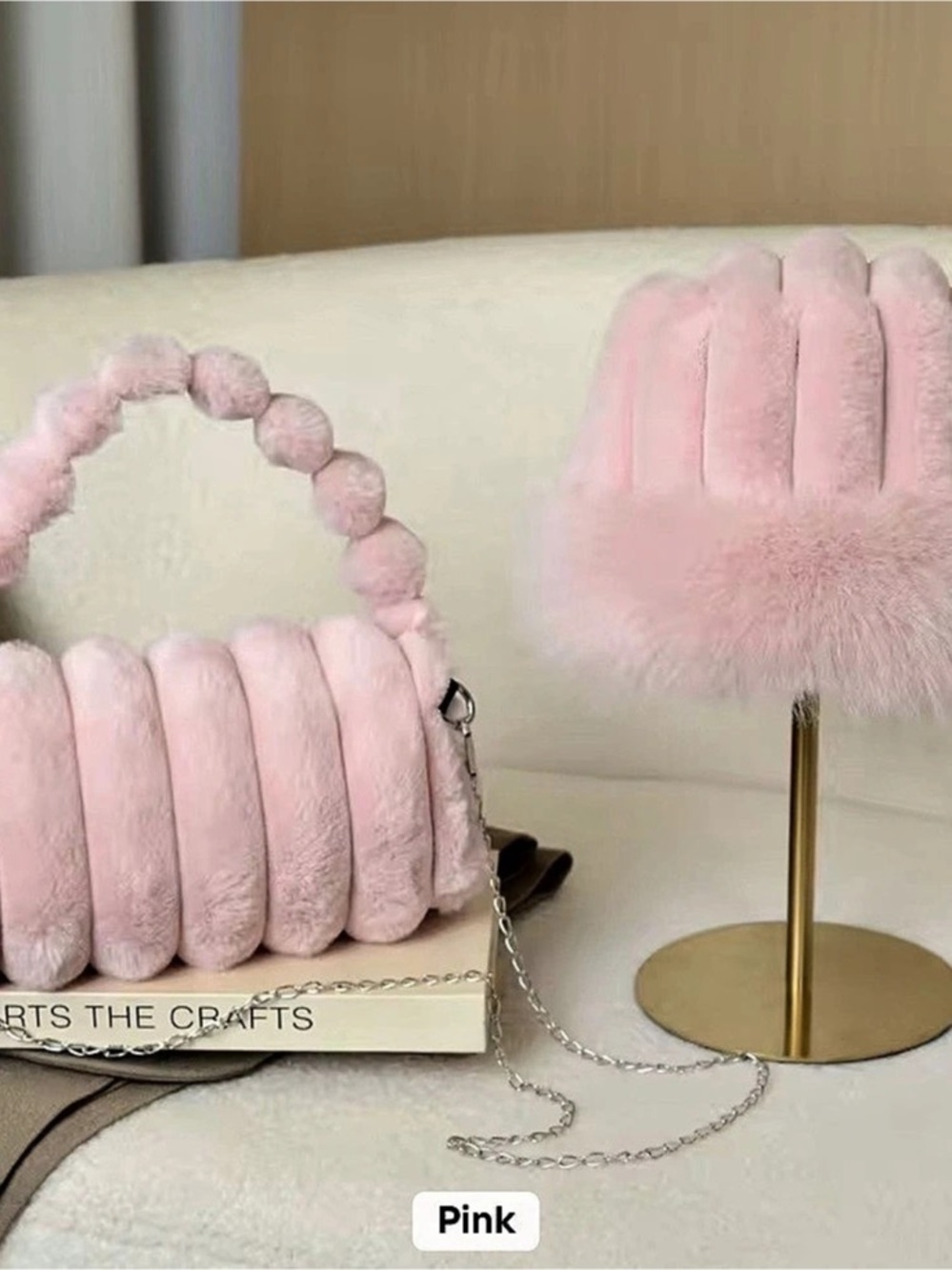 Light pink bag and hat